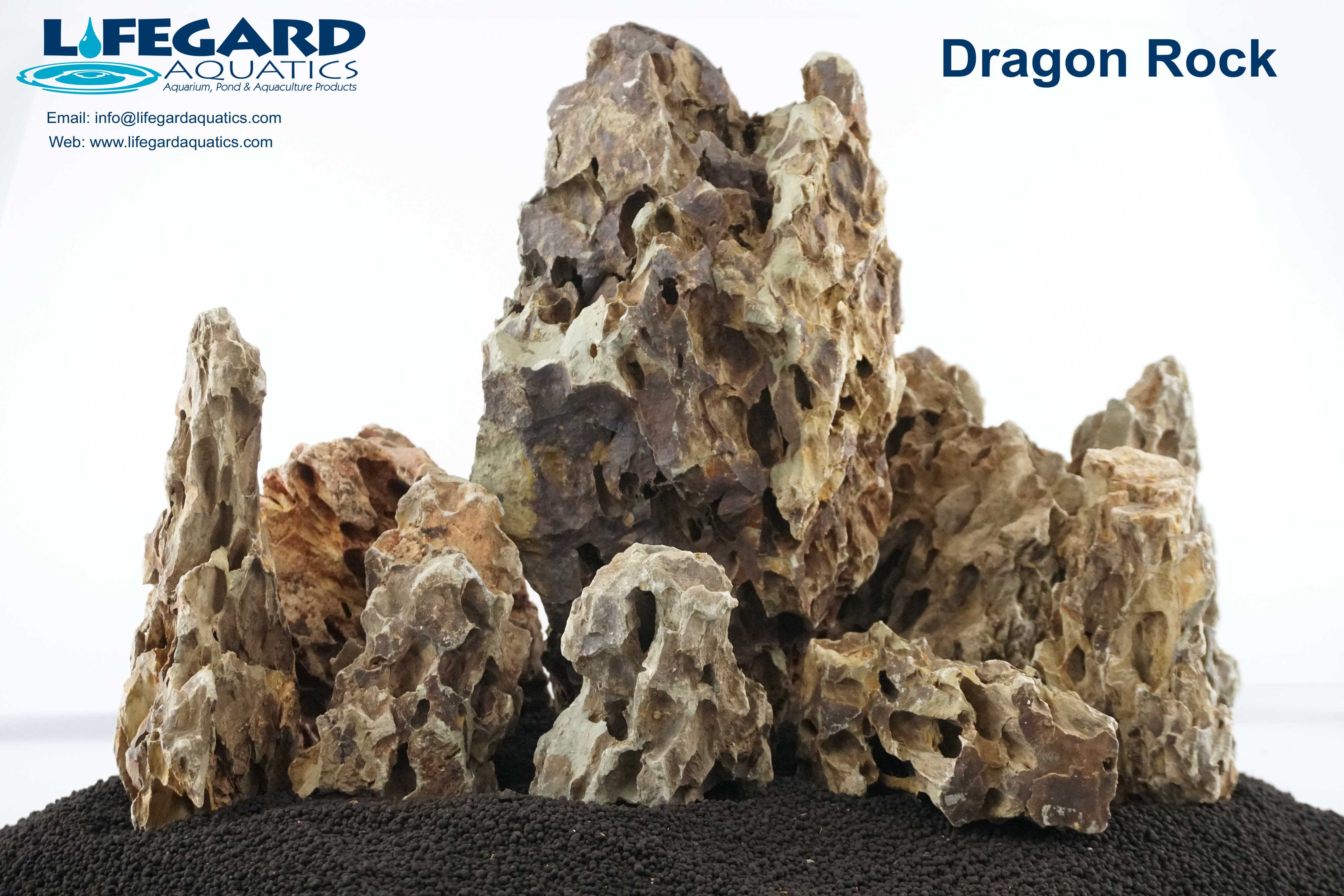 Dragon Stone 15 lbs Mix Size Kit by Lifegard Aquatics