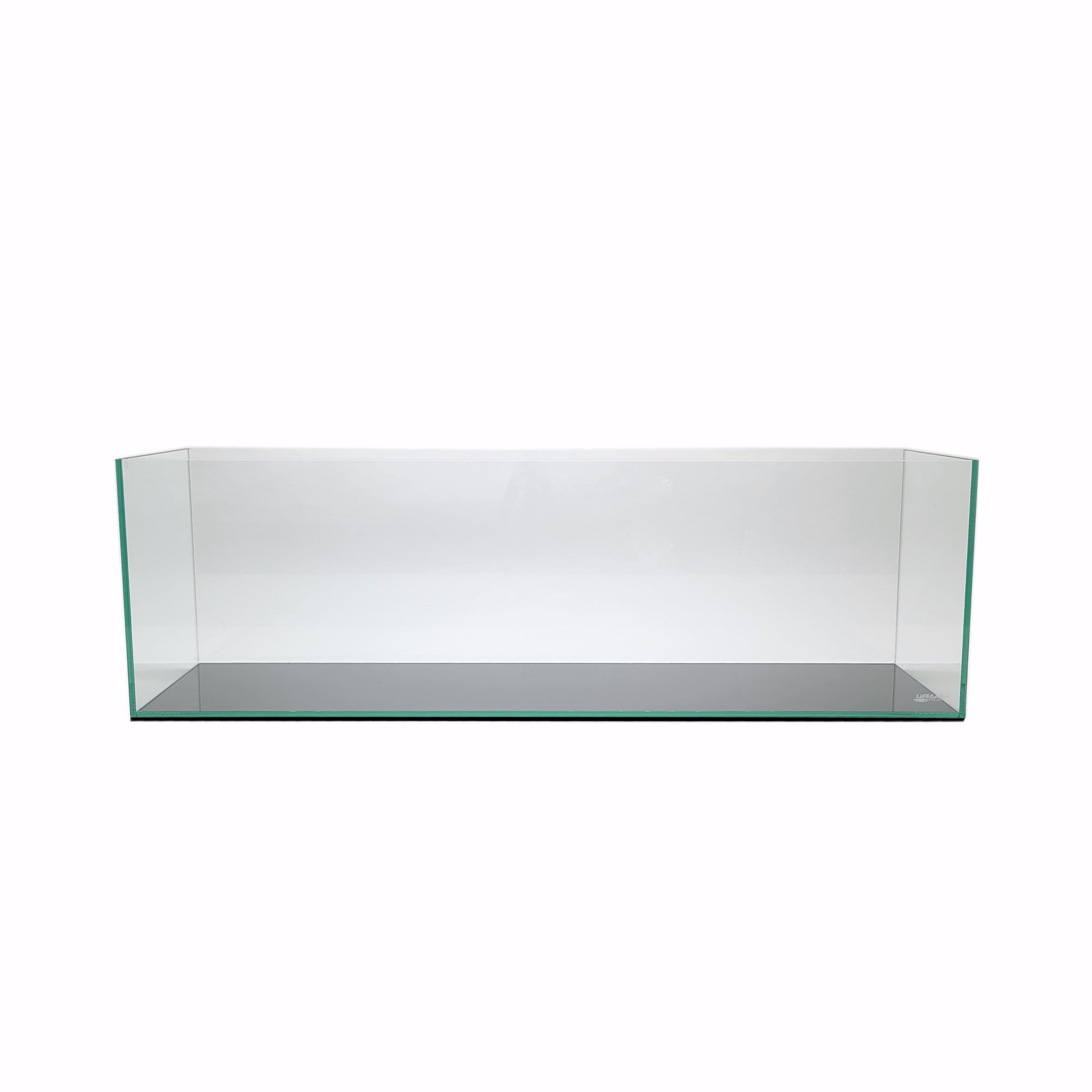 6 Gallon Ultra Clear Rimless Aquarium by Lifegard Aquatics front view empty tank