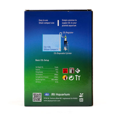 AquaZen C02 Disposable Cartridges (3 Pack) box back