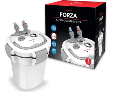 Aquatop Forza UV Canister Filter with Sterilizer front view box