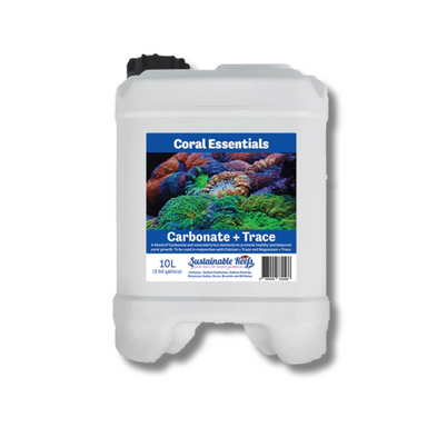 Coral Essentials Carbonate + Traces 10L (338fl. oz.) front view on a white background