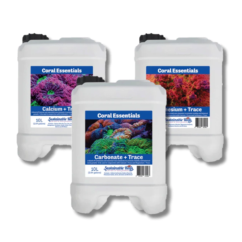 Coral Essentials Magnesium + Traces 10L (338fl. oz.) with Calcium and Carbonate front view on a white background