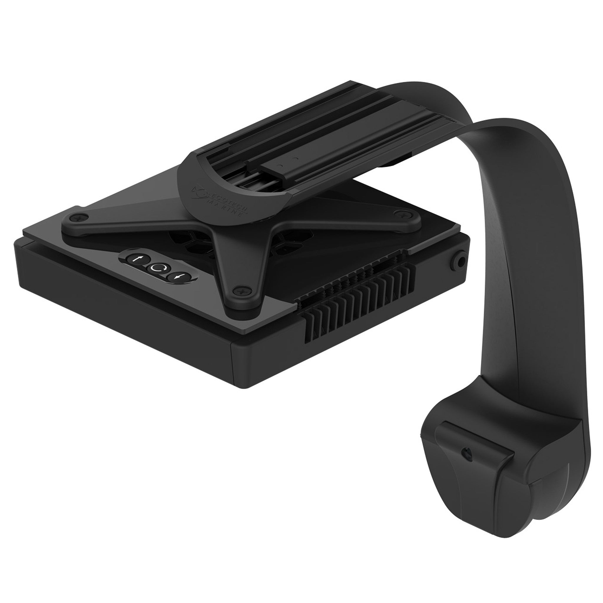 Radion XR15 Single Arm RMS Tank Mount by EcoTech Marine black side view