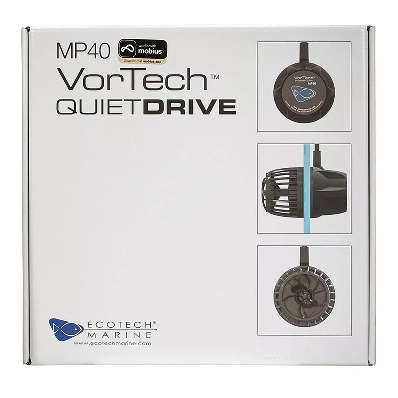 EcoTech Marine VorTech MP40W Propeller Pump w/ Wireless Quiet Drive - MP40mQD-US packaging