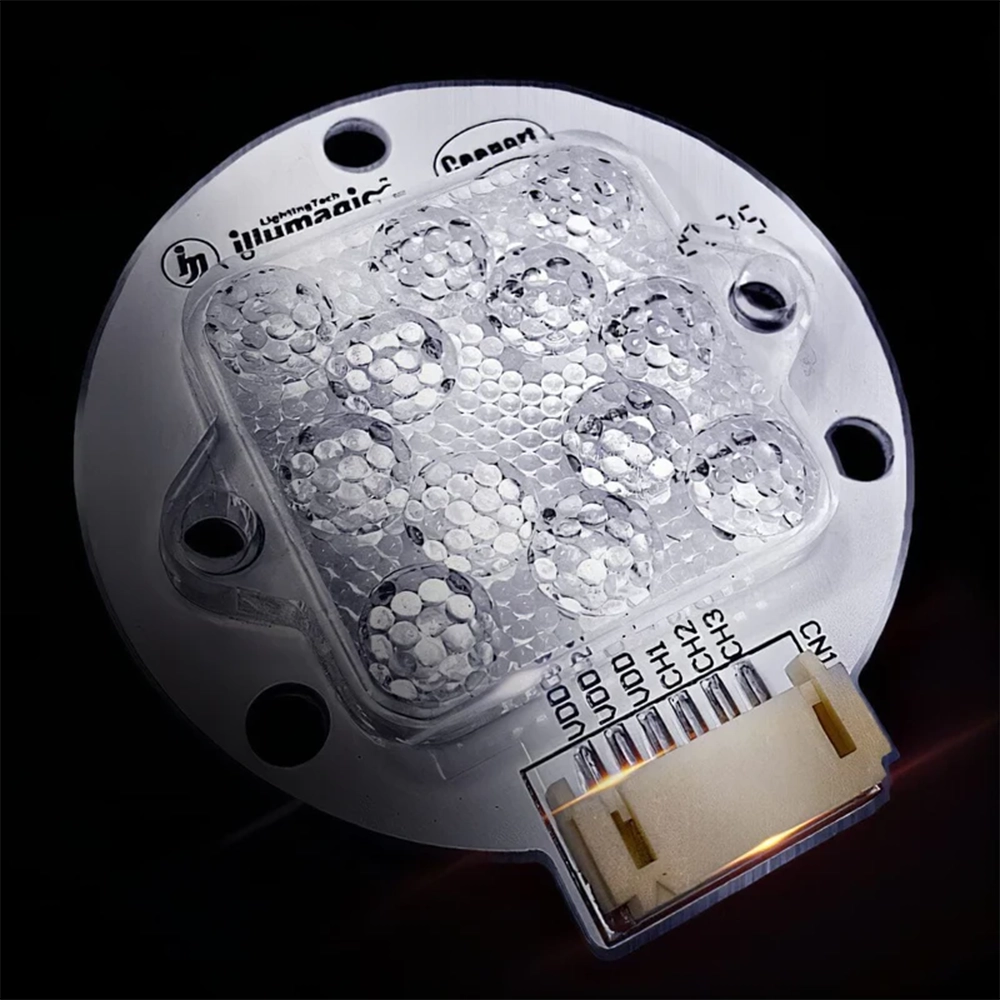 Illumagic X4 LED - Reefer Pro lenses close up view