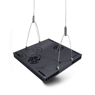 Illumagic X4 LED Hanging Kit installed top angled view on a white background