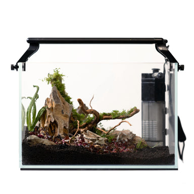 JBJ 10 Gallon Rimless Aquarium Aquascaper Kit front view