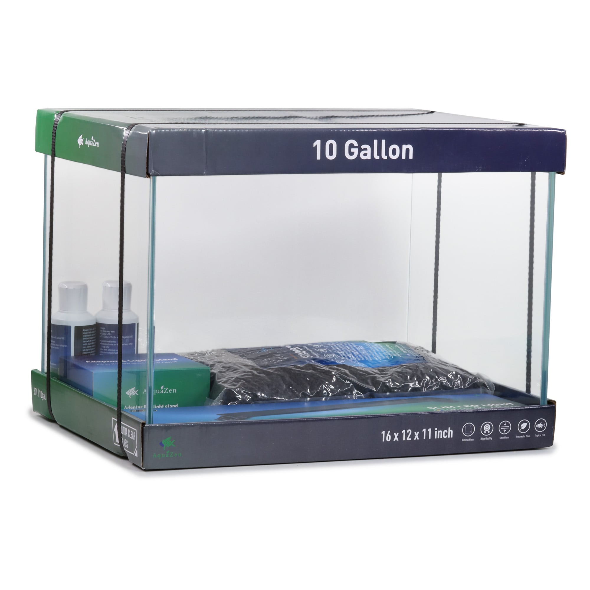 JBJ 10 Gallon Rimless Aquarium Aquascaper Kit in box