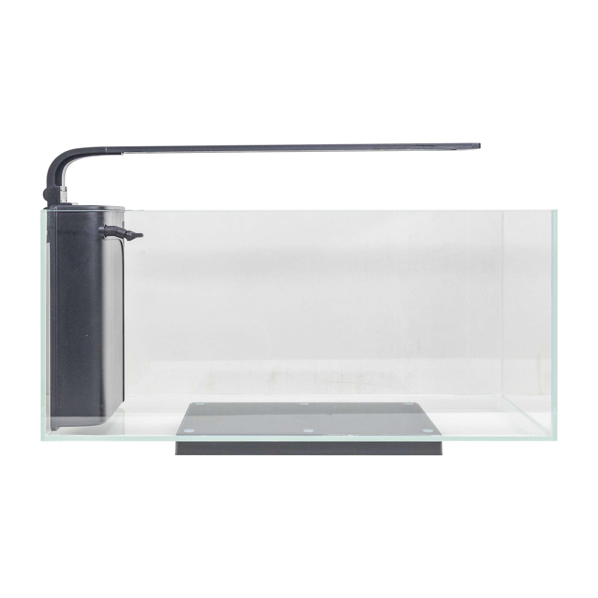 JBJ 10 Gallon Rimless Desktop Aquarium side view