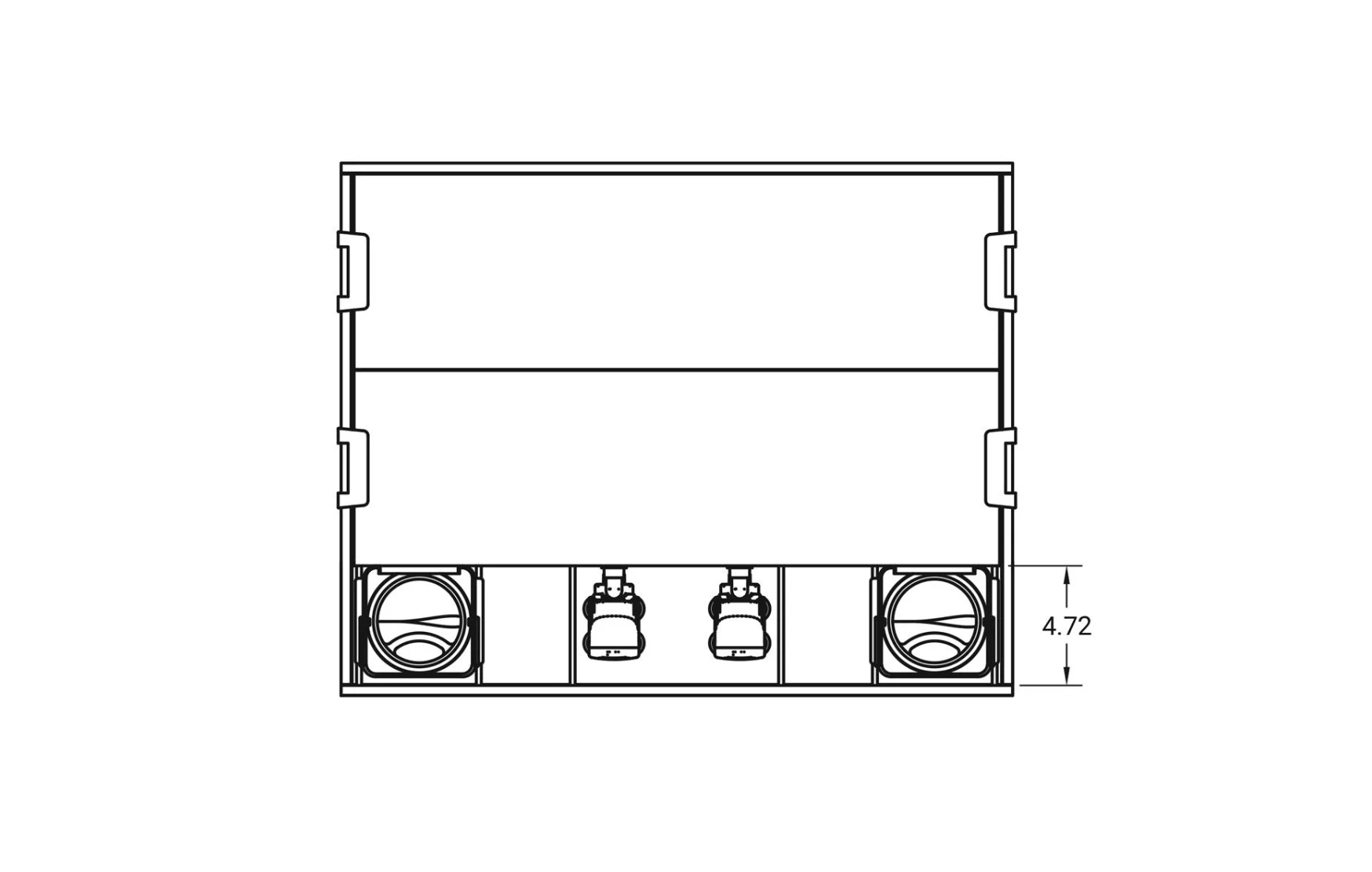 JBJ 45 Gallon Rimless Saltwater Aquarium with Stand dimensions for filter width