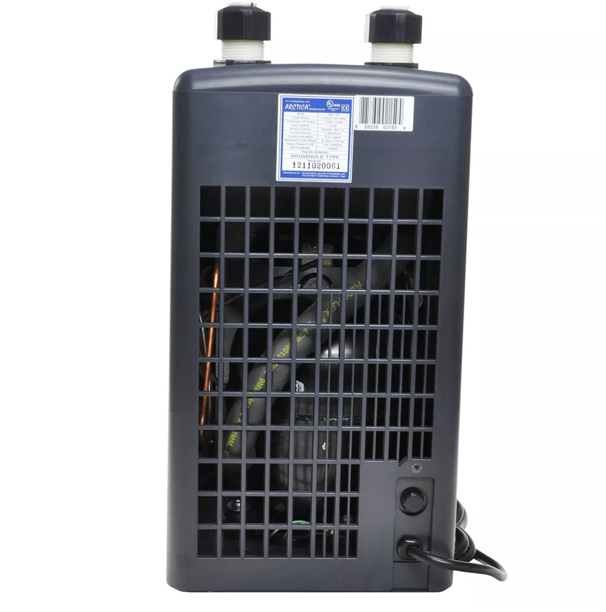 JBJ Arctica Aquarium Chiller 1/5 HP back view