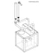 ProStar 60 Rimless Aquarium V2  60-90 gallon diagram of filter system and plumbing