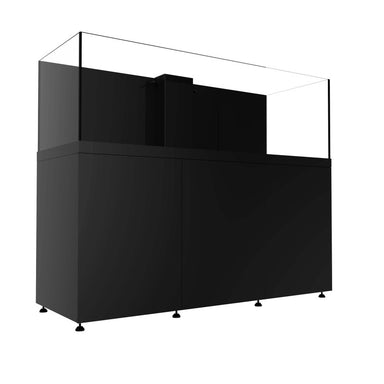 ProStar 230 Rimless V2 Aquarium with Stand side view black cabinet