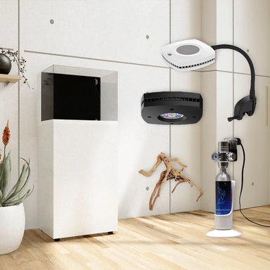 ProStar AIO 23 Aquarium Bundle White variant in the living room