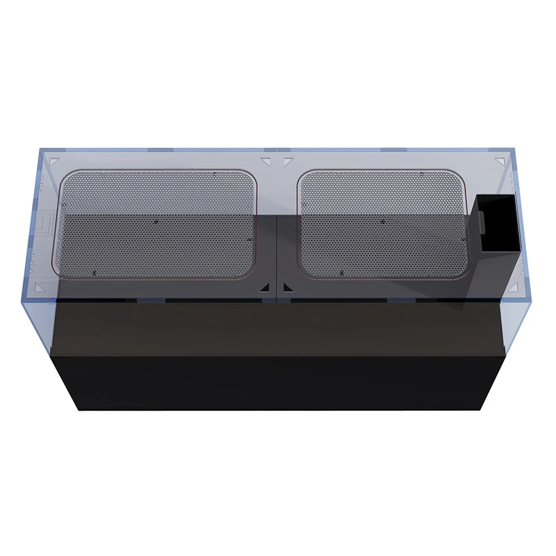 ProStar Peninsula 230 Rimless Aquarium V2 Lid by Pro Clear Aquatic Systems installed on an aquarium