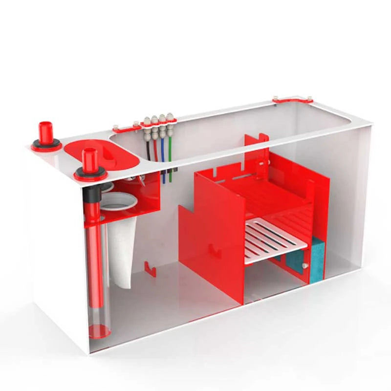 RedFlex 4-In-1 Sump 200 (32" x 12" x 16") by Pro Clear Aquatic Systems left side angled view