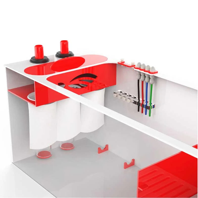 RedFlex 4-In-1 Sump 300 (37" x 14.5" x 16") by Pro Clear Aquatic Systems top right angled close up view