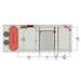 RedFlex 4-In-1 Sump 300 (37" x 14.5" x 16") by Pro Clear Aquatic Systems top view dimensions