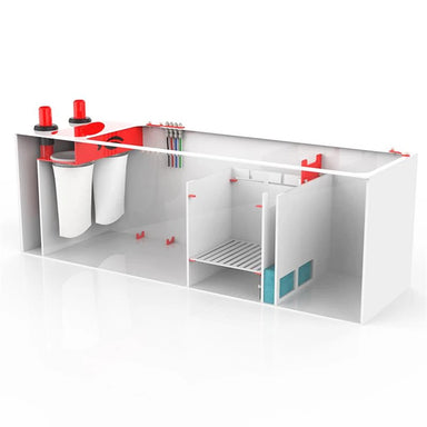 RedFlex 4-In-1 Sump 600 (60" x 18" x 20") by Pro Clear Aquatic Systems right side angled view main image