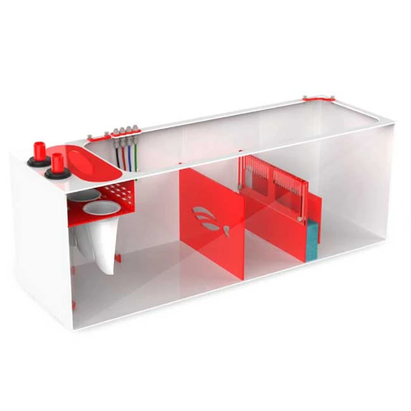 RedFlex Reef Sump 400 (45" x 14.5" x 16") by Pro Clear Aquatic Systems left side angled view