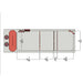 RedFlex Reef Sump 400 (45" x 14.5" x 16") by Pro Clear Aquatic Systems top view dimensions