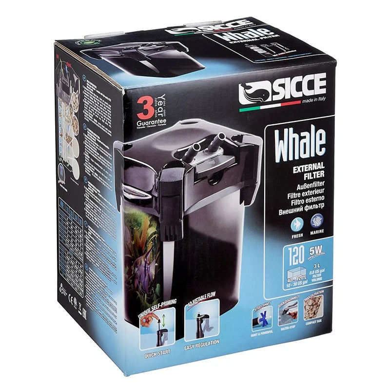 Sicce Whale Canister Filters 120 packaging