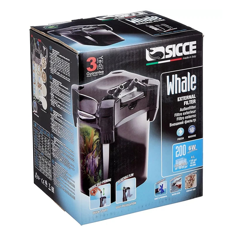 Sicce Whale Canister Filters 200 packaging