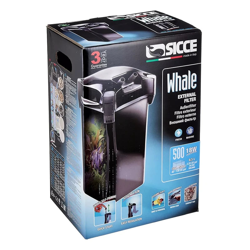 Sicce Whale Canister Filters 500 packaging