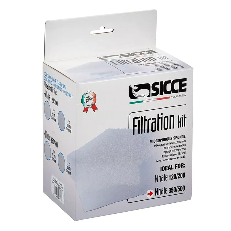 Sicce Whale Replacement Sponge Kits (3-Pack) for whale 350 and 500 packaging