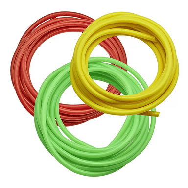 Simplicity Heavy-Duty Silicone Dosing Pump Tubing - Green/Red/Yellow Combo Pack - 10 Feet of Each - actual tubes