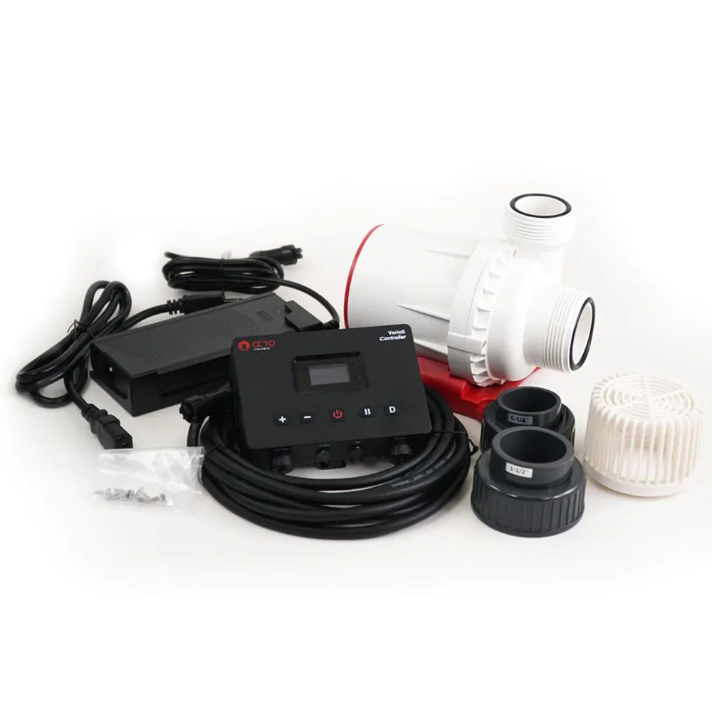 Reef Octopus VarioS 10 pump with accessories and controller.