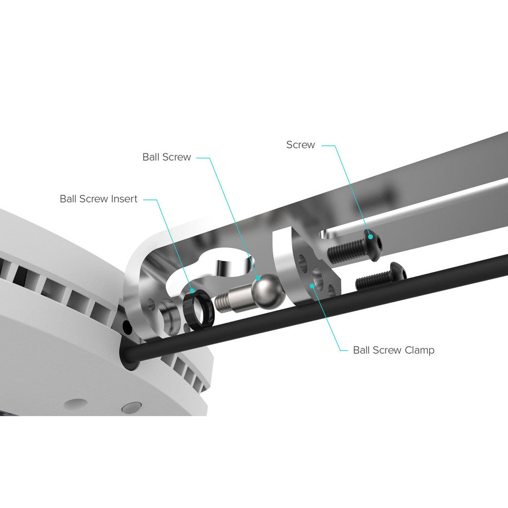 AI Hydra Prime Tank Mount (Black) by Aquaillumination hardware diagram