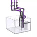 Nyos 69 Gallon OPUS G2 300 Aquarium w/ Pro-Line Cabinet (White) sump sytem