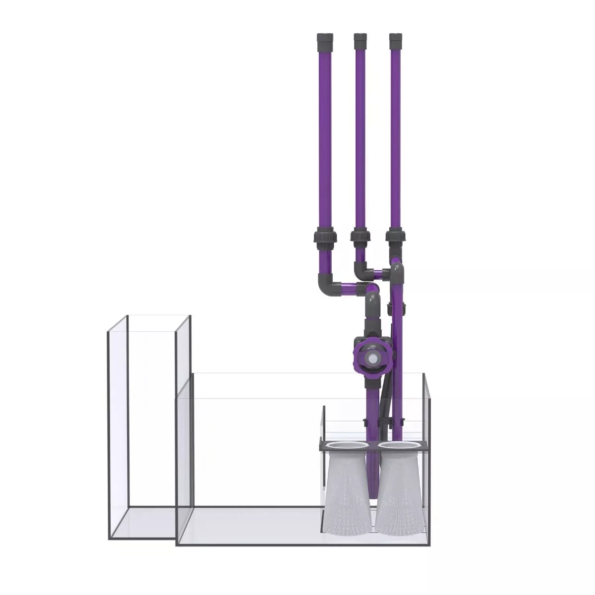 Nyos 100 Gallon OPUS G2 440 Aquarium w/ Slim-Line Cabinet (Grey) sump